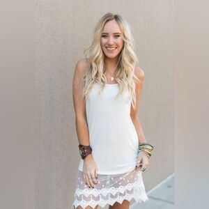 Elegant Layering Love Lace Slip